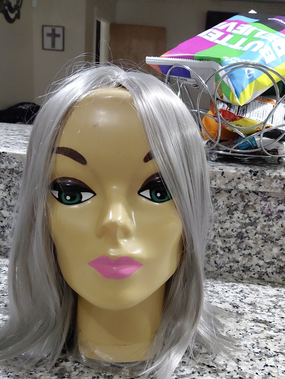 Unbranded Silver Straight Long Women's Wig - Smooth Natural Shine